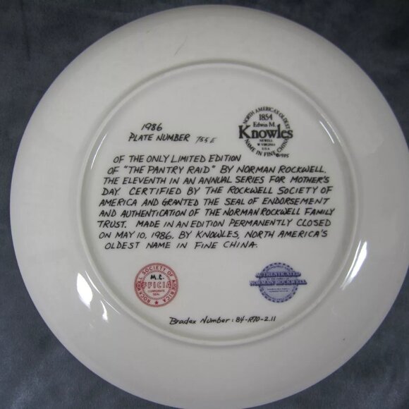 Limited Edition Knowles Norman Rockwell Mothers Day Plates Set of 8 1979-1986-SU - Picture 16 of 16